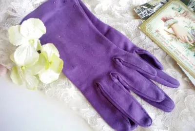 Purple Vintage Gloves