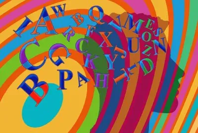 Letras- Cara, Silueta jigsaw puzzle