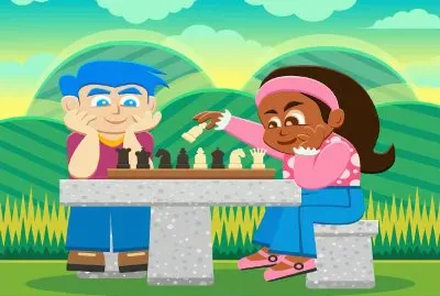 Jugadores de Ajedrez jigsaw puzzle