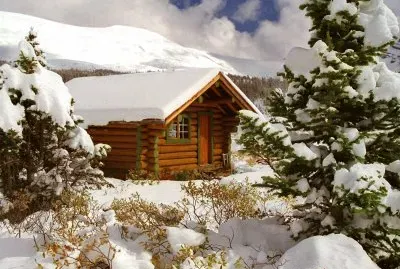 CABAÃ‘A EN LA NIEVE