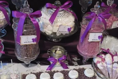 Candy Buffet Table with Pretty Ribbons jigsaw puzzle