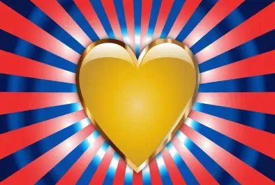 Corazon-Colorido- Oro. jigsaw puzzle