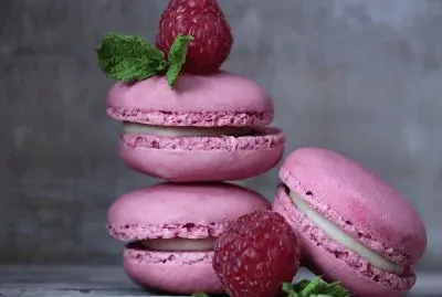 Frambuesas- Menta, Pasteles.