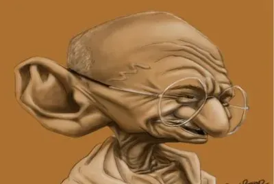 MAHATMA CARICATURA jigsaw puzzle