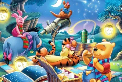 Winnie Pohh y sus amigos picnic jigsaw puzzle