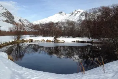Mountain lake in France