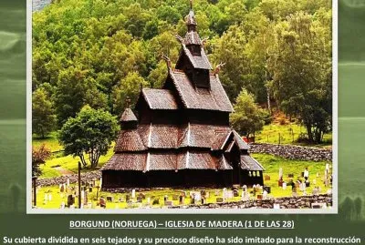 BORGUND (NORUEGA)â€“ IGLESIA DE MADERA (1 DE LAS 28) jigsaw puzzle