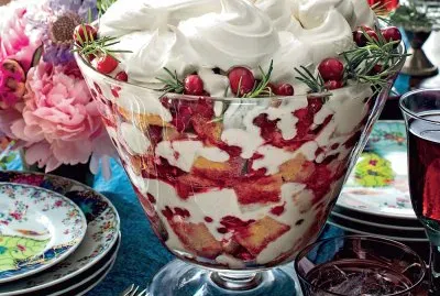 Cherry Spice Cake Trifle