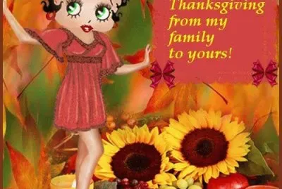 Happy Thanksgiving- Betty Boop Style