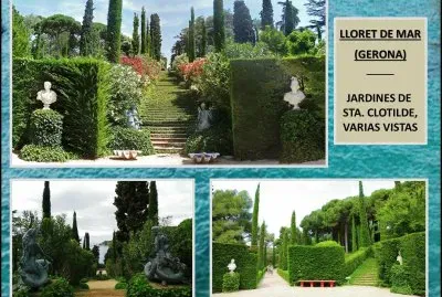 LLORET DE MAR  (GERONA) - JARDINES DE STA. CLOTILDE jigsaw puzzle
