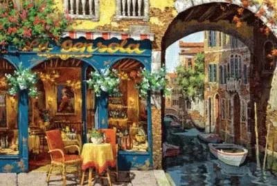 Canal de fondo jigsaw puzzle
