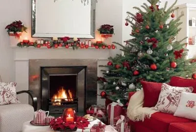 Cozy Christmas Sitting Room