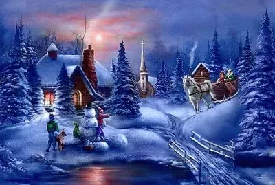 paysage de noel jigsaw puzzle