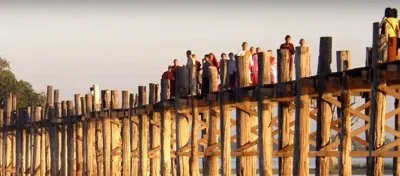 U Bein Bridge - Teakwood Bridge of 1800 's jigsaw puzzle