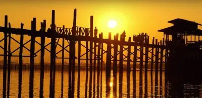 U Bein Bridge  Dusk 1850 Teakwood jigsaw puzzle