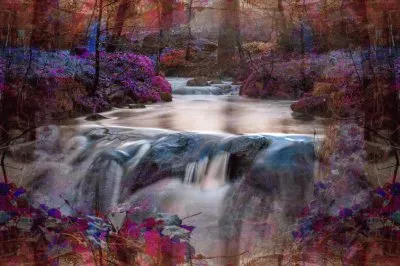 Colourful burn jigsaw puzzle