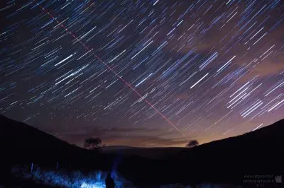 Star trail night