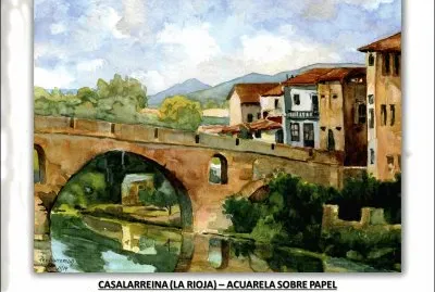 CASALARREINA (LA RIOJA) â€“ ACUARELA SOBRE PAPEL