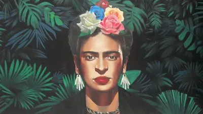 Mural de Frida en Playa del Carmen.