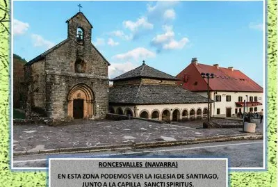 RONCESVALLES  (NAVARRA) - IGLESIA Y CAPILLA