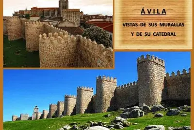 ÃVILA - VISTAS DE SUS MURALLAS Y DE SU CATEDRAL