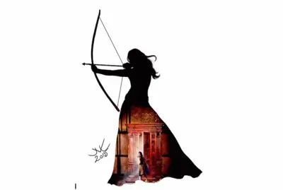 niÃ±a con arco y flecha jigsaw puzzle