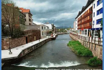 REINOSA (CANTABRIA) - RIO EBRO A SU PASO POR LA CIUDAD