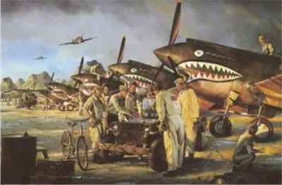 TIGRES VOLADORES PINTURA