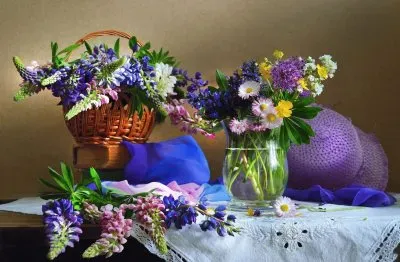 פאזל של Beautiful Spring Floral Still Life-Art