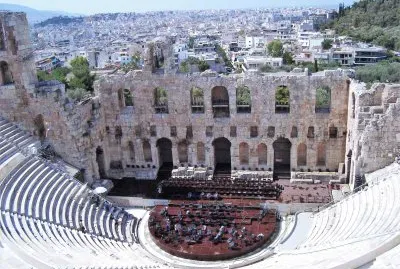 פאזל של OdeÃ³n de Herodes Ãtico, AcrÃ³polis de Atenas.