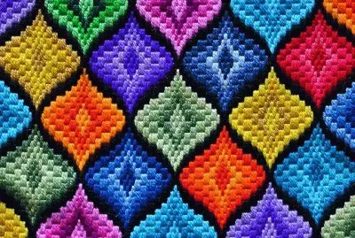 Bright Needlepoint jigsaw puzzle