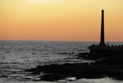 Ocaso en Montevideo, Uruguay.