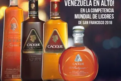Ron AÃ±ejo Cacique cuatro presentaciones