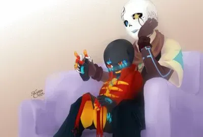 varias imagens do multiverso de undertale
