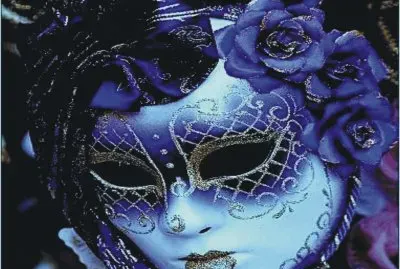 Blue mask jigsaw puzzle