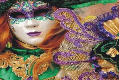 Multi-colored mask jigsaw puzzle