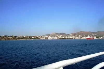 Vista de isla griega.
