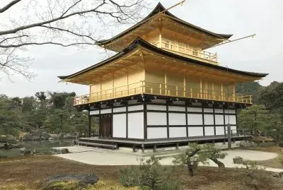 gold temple in japan