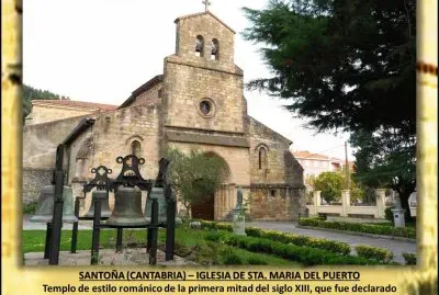 פאזל של SANTOÃ‘A (CANTABRIA) â€“ IGLESIA DE STA. MARÃA DEL PUERTO