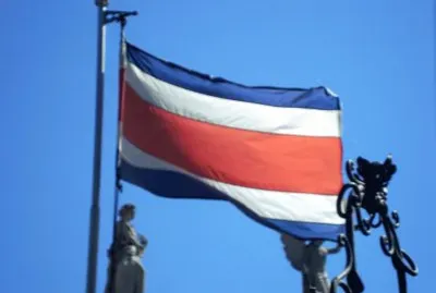 Bandera de Costa Rica.