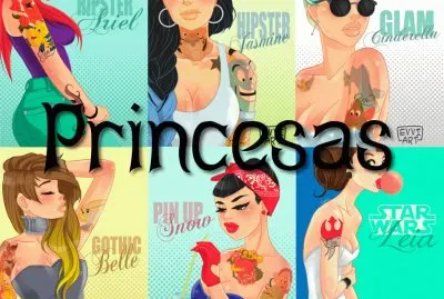 collage princesas modernas