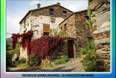 PATONES DE ARRIBA (MADRID) â€“ SU ARQUITECTURA NEGRA jigsaw puzzle