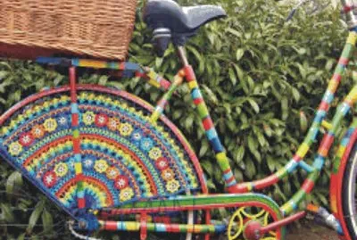 Bicycles with flowers