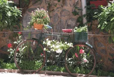 Bicycles with flowers jigsaw puzzle