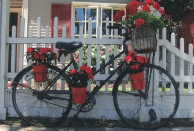 Bicycles with flowers jigsaw puzzle