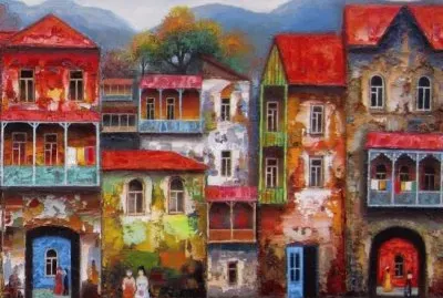 Naif Art -  Dusk 2 jigsaw puzzle