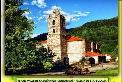 TERAN-VALLE DE CABUÃ‰RNIGA (CANTABRIA) â€“ IGLESIA DE STA- EULALIA jigsaw puzzle