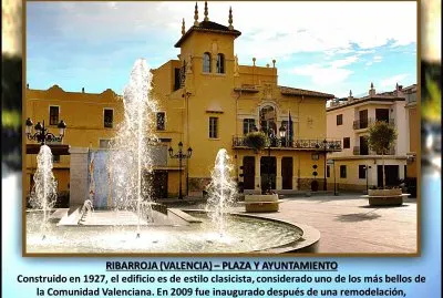 פאזל של RIBARROJA (VALENCIA) â€“ PLAZA Y AYUNTAMIENTO