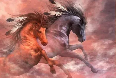 Indian horses jigsaw puzzle