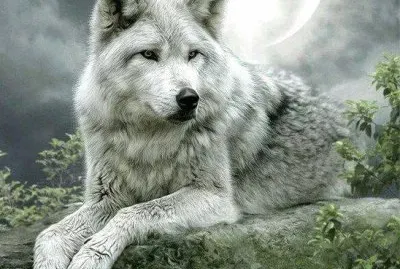 white wolf